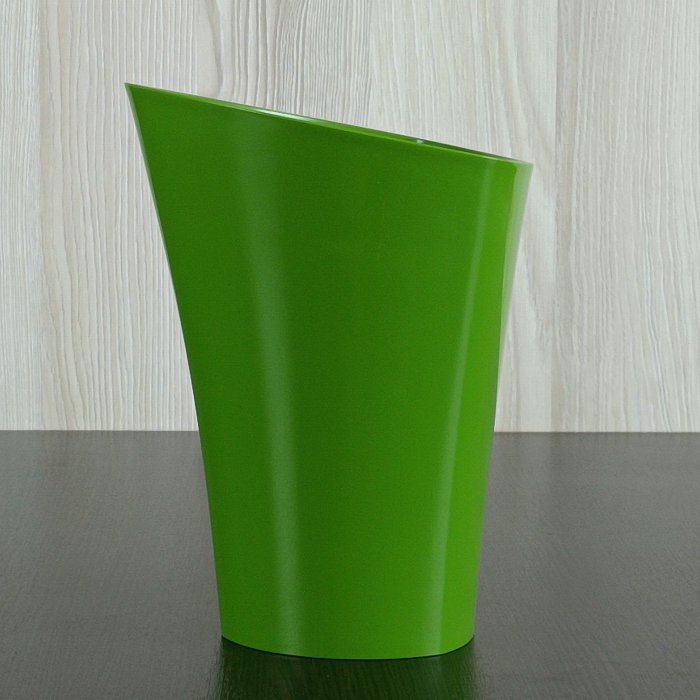 Кашпо "Ламела", "Wenus" зеленое, 14*20 см. (арт. LA375-39, код 393756)