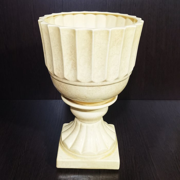 Керамический вазон "Престиж №2", 1 сорт, бежевый. Котовская керамика.