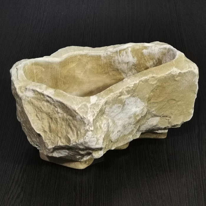 Керамический горшок "Камень Памир тем/песч" V-0,9 л. D-24*18 см. H-12 см. Арт.КМ06-2. Сады Аурики.