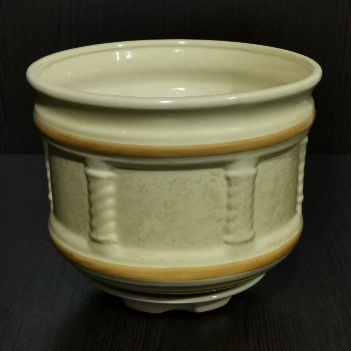 Керамический горшок "Милан №2", 1 сорт, бежевый. Котовская керамика.